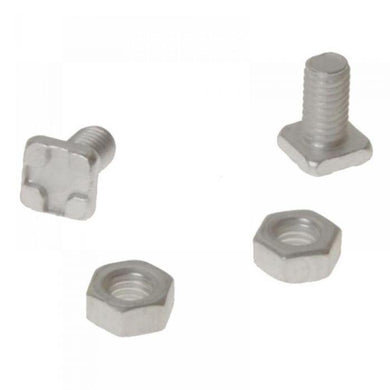 20 Greenhouse Aluminium Square Head Nuts & Bolts (ALM GH004)